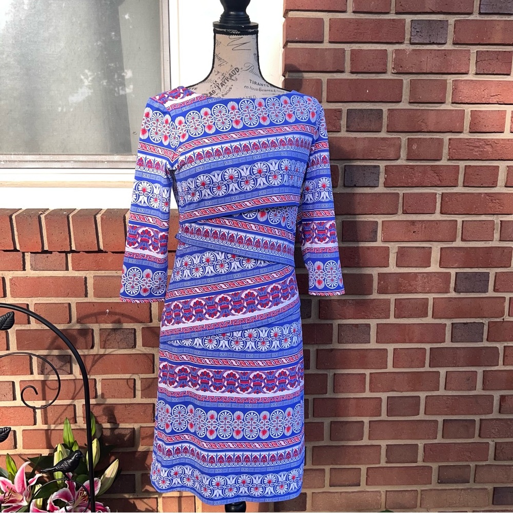 J. McLaughlin Women's 3/4 Sleeve Nicola Dress